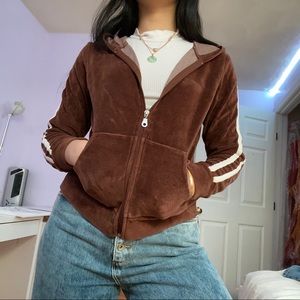 Brown Zip Up Hoodie